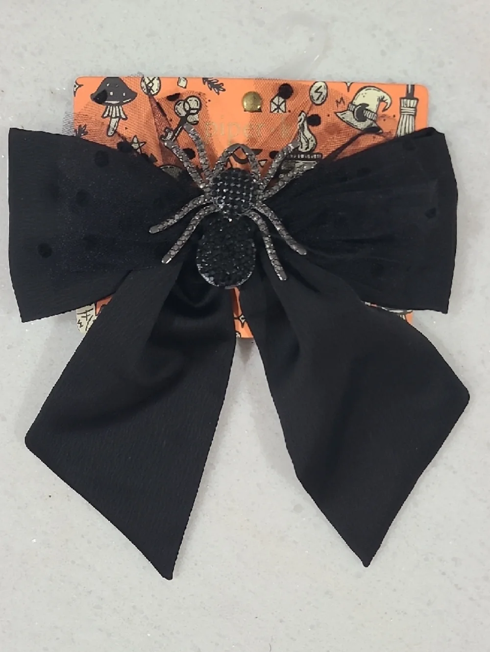 Piper Black and Gold Embellished Accessory